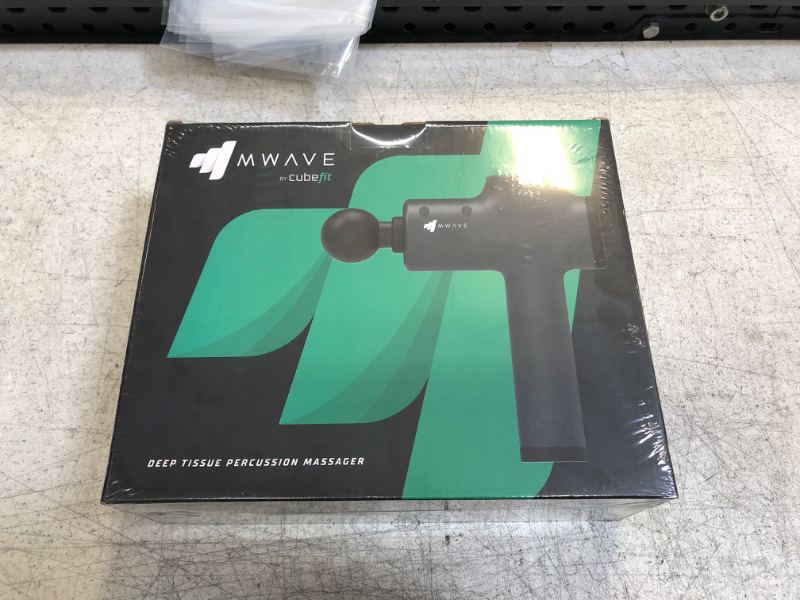 Photo 1 of CubeFit Wave Massage Gun Deep Tissue - Quiet Handheld Percussion Massager for Muscles, Athletes, Neck, and Back Pain Relief - Lightweight, Ergonomic, and Slip-Resistant
++++FACTORY SEALED+++