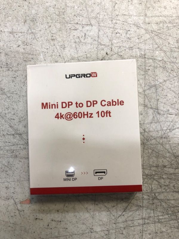 Photo 1 of UPGROW Mini DisplayPort to DisplayPort Mini DP to DP Cable 10 ft 4K@60Hz Nylon Braid DisplayPort to Mini DisplayPort(Thunderbolt Compatible) Cable 10ft Mini DP/M to DP/M