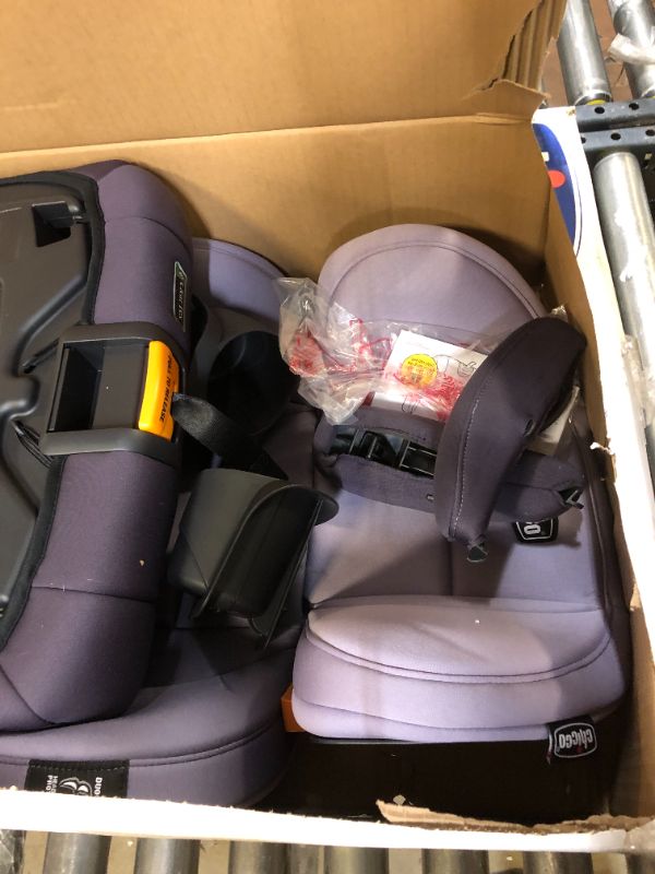 Photo 2 of Chicco KidFit ClearTex Plus 2-in-1 Belt-Positioning Booster Car Seat, Backless and High Back Booster Seat, for Children Aged 4 Years and up and 40-100 lbs. | Lilac/Purple KidFit Plus with ClearTex® No Chemicals Lilac