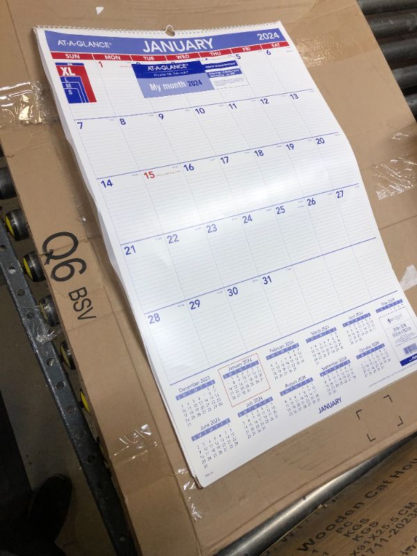Photo 1 of AT-A-GLANCE 2024 Wall Calendar, 20" x 30", Extra Large, Spiral Bound, Monthly (PM42824) Extra Large 2024 New Edition