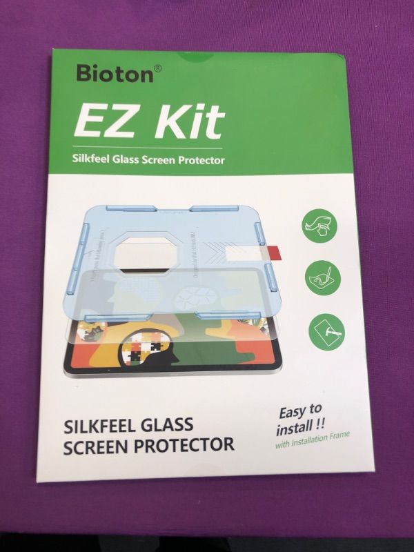 Photo 2 of Bioton [Silkfeel Matte Glass Screen Protector Compatible with iPad 10th Generation 10.9 inch (2022), [Auto Alignment Kit] [Tempered Glass] [Touch like Silk] [Anti-Glare] [Anti-Fingerprint]