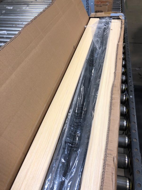 Photo 2 of Zinus Deepak Easy Assembly Wood Slat 1.6 Inch Bunkie Board/Bed Slat Replacement, King & ZINUS Compack Metal Bed Frame / 7 Inch Support Bed Frame for Box Spring and Mattress Set, Black, King King Wood Slat + Bed Frame