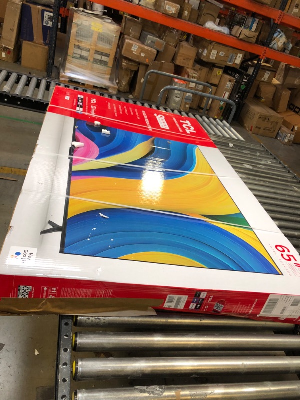 Photo 1 of TCL 65-Inch Class S4 4K LED Smart TV with Google TV (65S450G, 2023 Model), Dolby Vision, HDR Pro, Dolby Atmos, Google Assistant Built-in with Voice Remote, Works with Alexa, Streaming UHD Television 65 inches FACTORY SEALED 