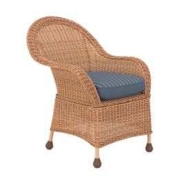 Photo 1 of allen + roth Serena Park Set of 2 Wicker Light Brown Steel Frame Stationary Conversation Chair(s) with Blue Cushioned Seat
FACTORY SEALED 