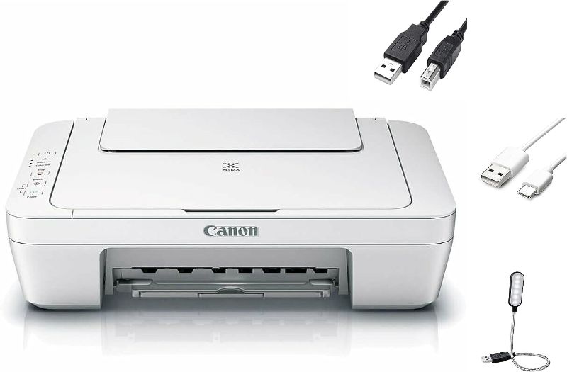 Photo 1 of Canon PIXMA MG2522 All-in-One Color Inkjet Personal Printer, 3-in-1 Print, Scanner & Copier, Home Business Office, White 