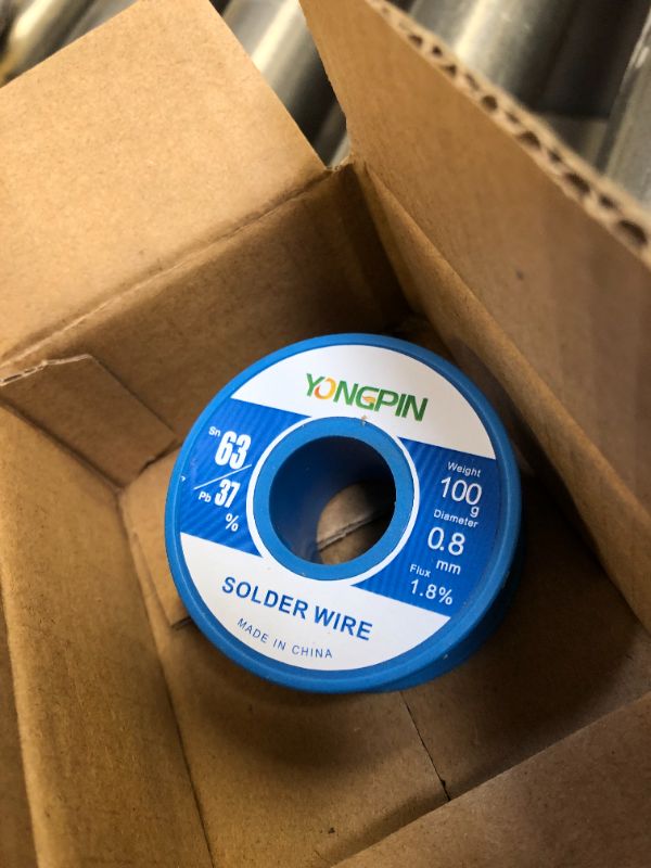 Photo 2 of 63/37(Sn63Pb37) 100g 0.8mm High Purity Rosin Core Solder Tin Lead Wire For Electrical Soldering 6337 0.8mm 100g