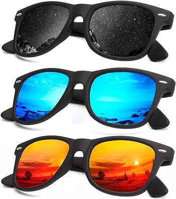 Photo 1 of 2 PACK Polarized Sunglasses for Men and Women Sun glasses Color Mirror Lens( 2 PACKS OF 3)