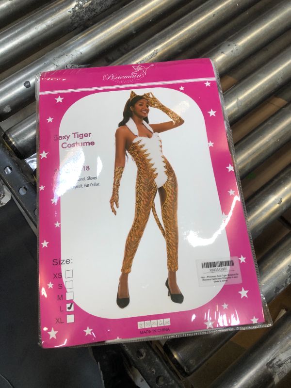 Photo 2 of Pixiemain Sexy Tiger Bodysuit for Womens Halloween Costume Large