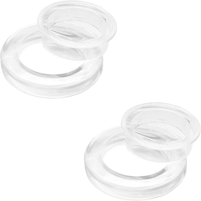 Photo 1 of ""5 PACK""" 2 Pieces 2" Silicone Umbrella Hole Ring Plug and Cap Set for Glass Outdoor Patio Table Deck Yard