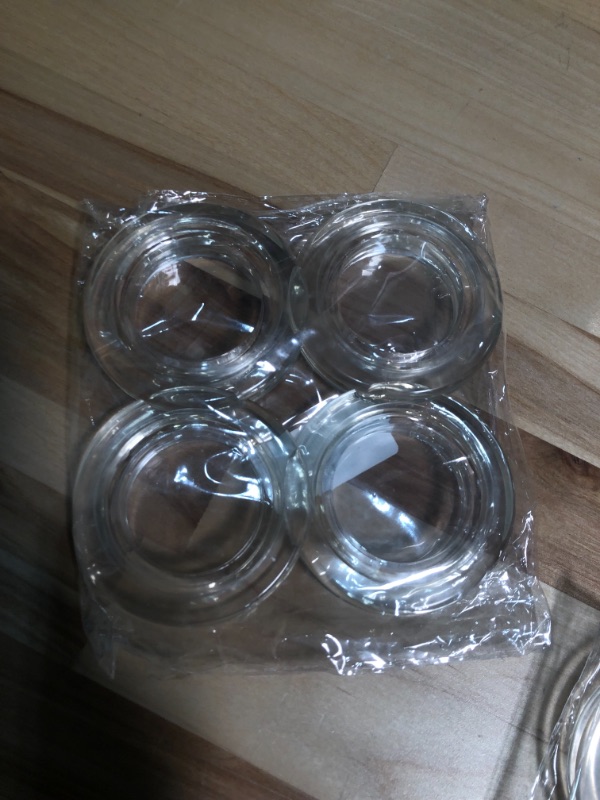 Photo 2 of ""5 PACK""" 2 Pieces 2" Silicone Umbrella Hole Ring Plug and Cap Set for Glass Outdoor Patio Table Deck Yard
