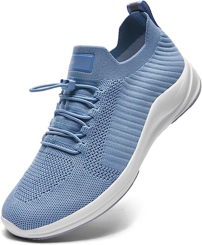 Photo 1 of Ahico Mens Walking Shoes Fashion Sneaker Breathable Mesh Non-Slip Lightweight Slip On Sport Shoes for Casual