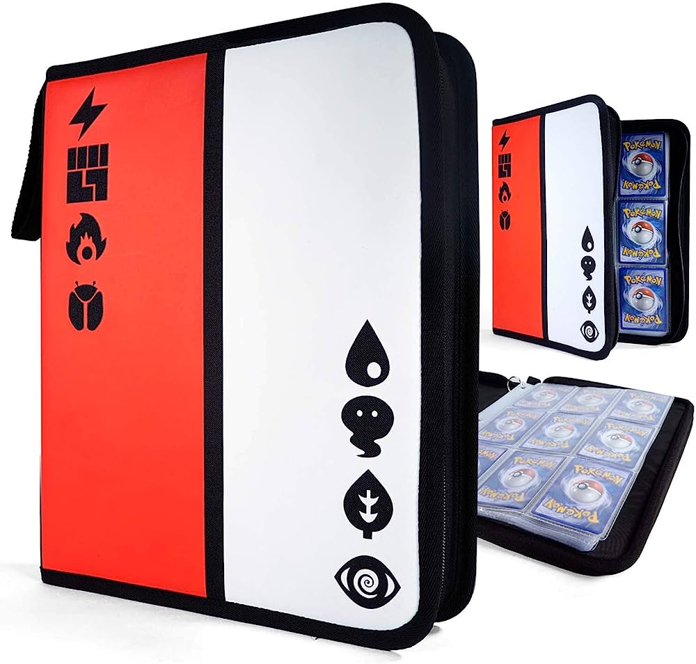Photo 1 of Pokke Premium Card Binder - 540-Page Capacity, Sturdy Card Holder with Sleeves for Cards Collection, Ideal Binders for Cards Storage and Display, Holds 30 Removable Sheets- 3 Ring Card Collector Album Folder for Yugioh, MTG, TCG- Durable and Sturdy- Perfe