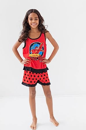 Photo 1 of Miraculous Rena Rouge Ladybug Girls Pullover Pajama Shirt and Shorts Little Kid to Big Kid
