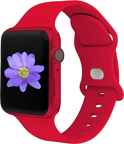 Photo 1 of 2PK-Cindgress Sport Bands Compatible with 42mm 44mm 45mm 41mm 38mm 40mm Apple Watch Bands for Women Men,Compatible with Soft Silicone Apple Watch Series 6 Bands for Women Men Series SE 8 7 6 5 4 3 2 1 Pack
