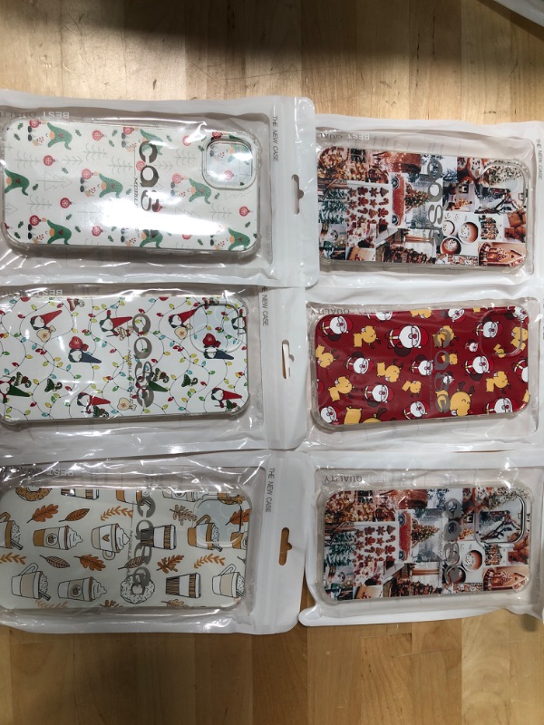 Photo 1 of 6PK IPHONE 13 HOLIDAY PHONE CASES