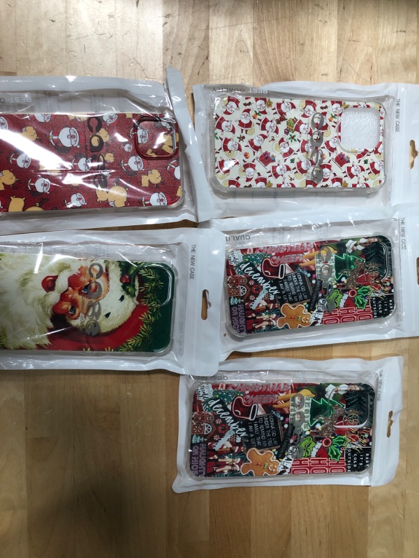 Photo 1 of 5PK MIXED IPHONE HOLIDAY CASES IPHONE 13PRO, 14, 13 PRO MAX