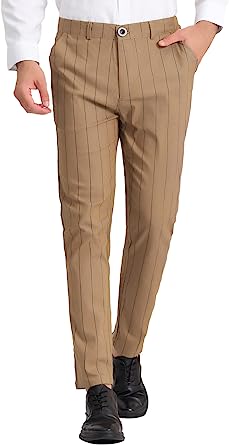 Photo 1 of Lars Amadeus Men's Casual Striped Dress Pants Size 32