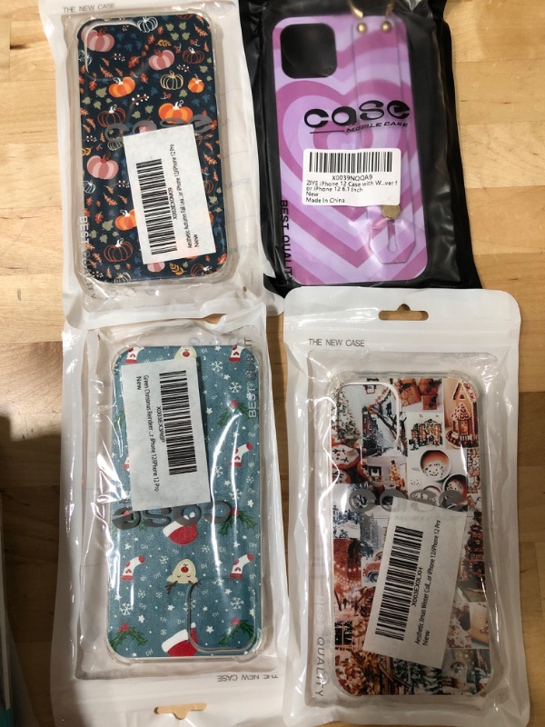 Photo 1 of 4PK IPHONE 12 PRO CASES