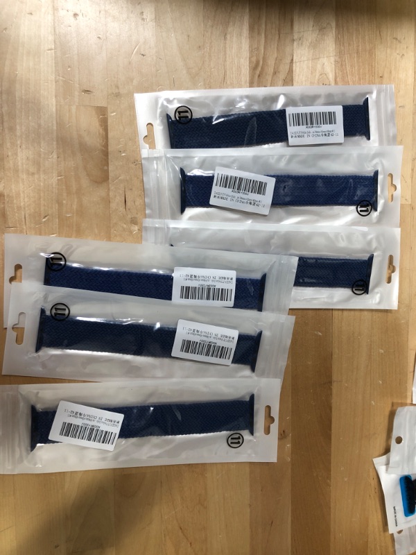 Photo 1 of 6PK NAVY BLUE APPLE WATCH BANDS SIZE 44/45/49MM