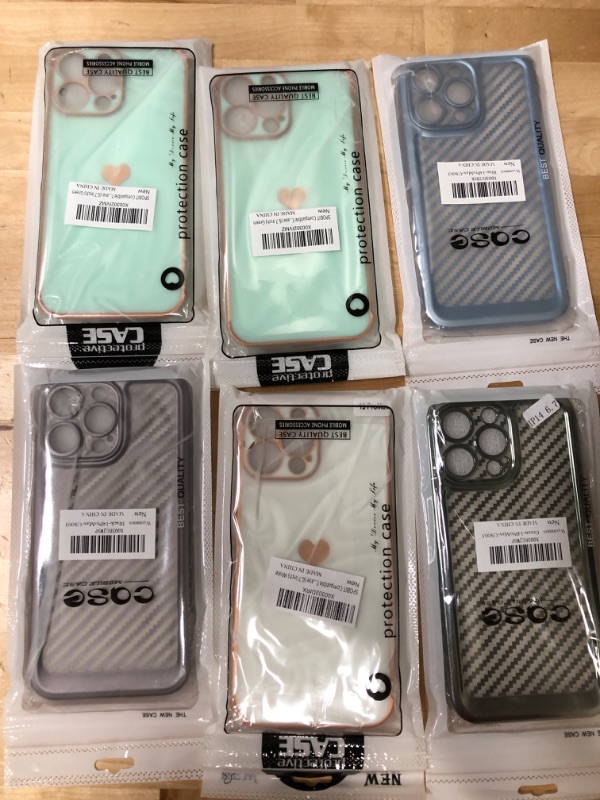 Photo 1 of 6PK IPHONE 14 PRO MAX CASES