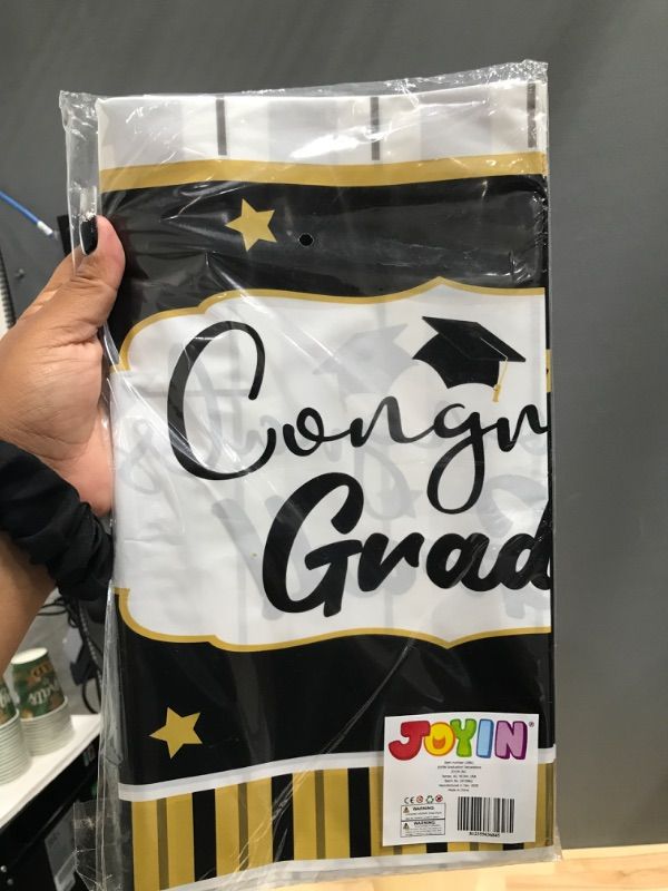 Photo 2 of 2023 Graduation Party Party Supplies Graduation Party Banner (36"x 70") and Graduation Party Tablecloth (54"x72") Graduation Party Decoration 2 items