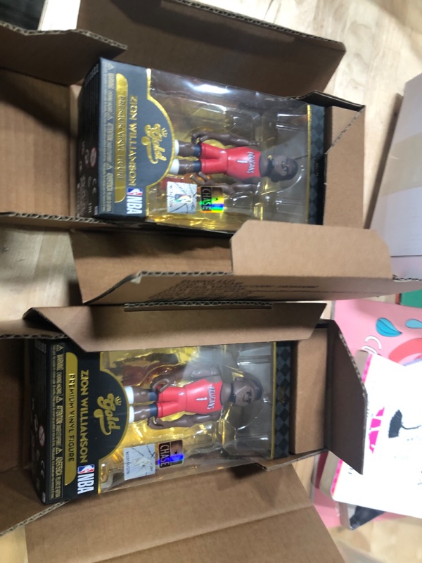 Photo 3 of 2 PACK Funko Zion Williamson New Orleans Pelicans GOLD Premium Vinyl Figure Mystery Box
