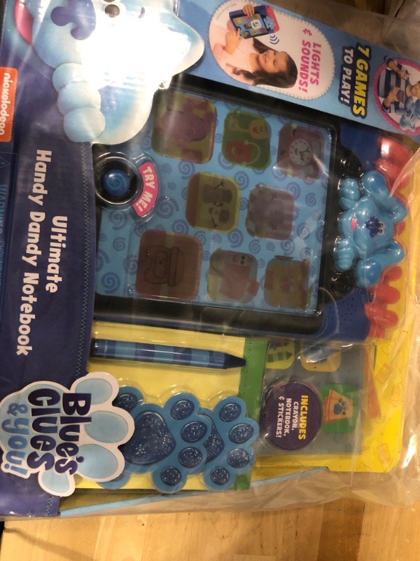 Photo 2 of Blue’s Clues & You! Ultimate Handy Dandy Notebook, Interactive Kids Toy with Lights and Sounds, Blue's Clues Game, by Just Play