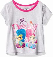 Photo 1 of **SET OF 2** Shimmer and Shine Girls' Toddler Short Sleeve T-Shirt 4T Heather Oatmeal