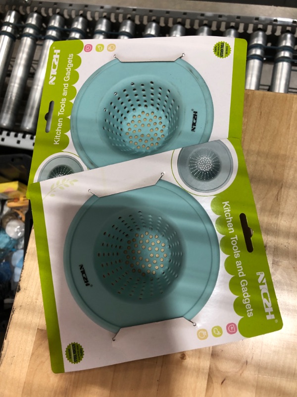 Photo 2 of *SET OF 2** NTCZH Drain Hair Catcher, TPE Bathtub Strainer Drain Protector, Drain Covers for Shower to Catch Hair Shower Accessories