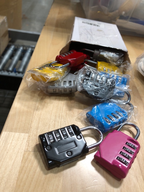 Photo 1 of 12 PACK SMALL MULTICOLORED COMBINATION LOCKS