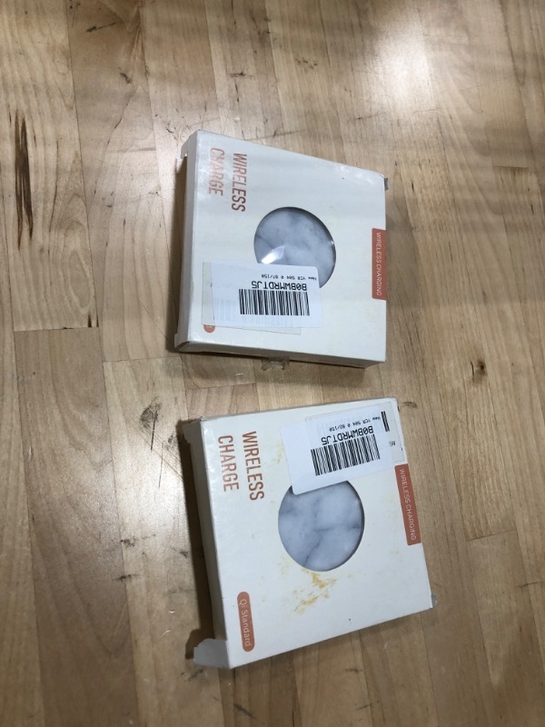 Photo 1 of 2PACK///  Marble Wireless Fast Charging Pad Qi Wireless Charging Base Marble Wireless Charger for iPhone 14 Pro Max/14 Pro/13 Pro Max/12 Pro Max/SE 2022/Galaxy Z Flip 4/S22 Ultra/ S23 Ultra More Qi Devices