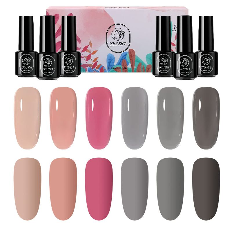 Photo 1 of BUNDLE OF YESSICA Gel Nail Polish 6 Colors Set (The Prom)