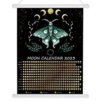 Photo 1 of 2023 Moon Calendar Moth Moon Wall Calendar 12 Months Lunar Hanging Calendar Moon Phase Wall Art Calendar 2023 Hanging Wall Calendar Ready to Hang Wall Calendar for Home Office New Year Gift Decor (6 PACK)