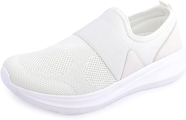 Photo 1 of BENEKER Women's Athletic Walking Shoes Slip-on Fashion Sneakers Breathable Mesh Sock Loafer Shoes Lightweight Sports Running Sneakers size: 10
