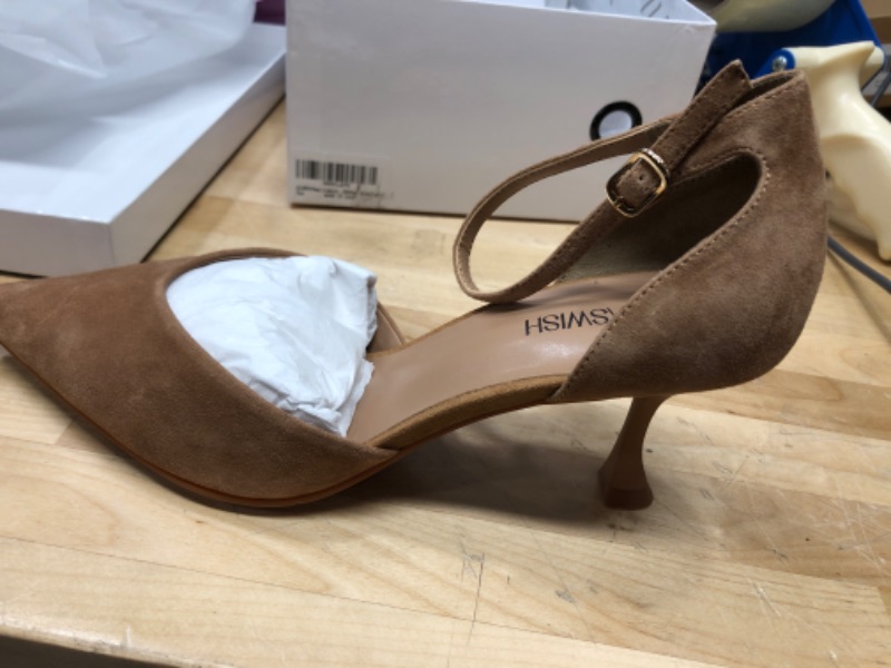 Photo 1 of ALLASWISH WOMENS TAN SUEDE PUMPS 8.5
