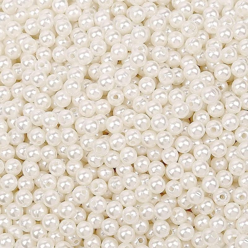 Photo 1 of 1200 PCS ABS PEARLS IVORY 6MM