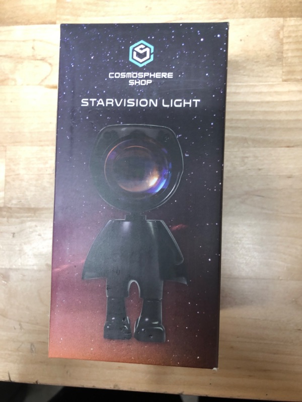 Photo 2 of Cosmosphere StarVision 2.0 Sunset Lamp Projector - 7 Cosmic Colors Sunset Light, Touch Control Sunset Projection Lamp, Adjustable 360°, USB Rechargeable Battery Sunset Lamp Multiple Colors (Black)