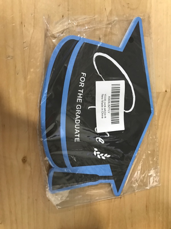 Photo 1 of Graduation Party Game Cards, Advice for the Graduate Cards, Grad Celebration Party Supplies for College Senior School, Easy Funny Graduation Game suit Every People, 20 Double Sided Cards-blue-- 
