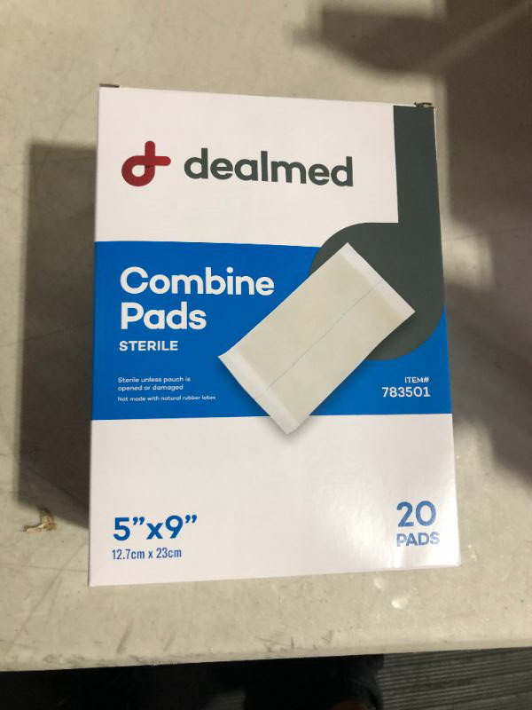 Photo 4 of Dealmed Sterile Abdominal (ABD) Combine Pads, 5" x 9" Individually Wrapped Abdominal Pads, Disposable and Latex-Free ABD Pads, Wound Dressing for First Aid Kit and Medical Facilities (Case of 400) 5” x 9” (Case of 400)