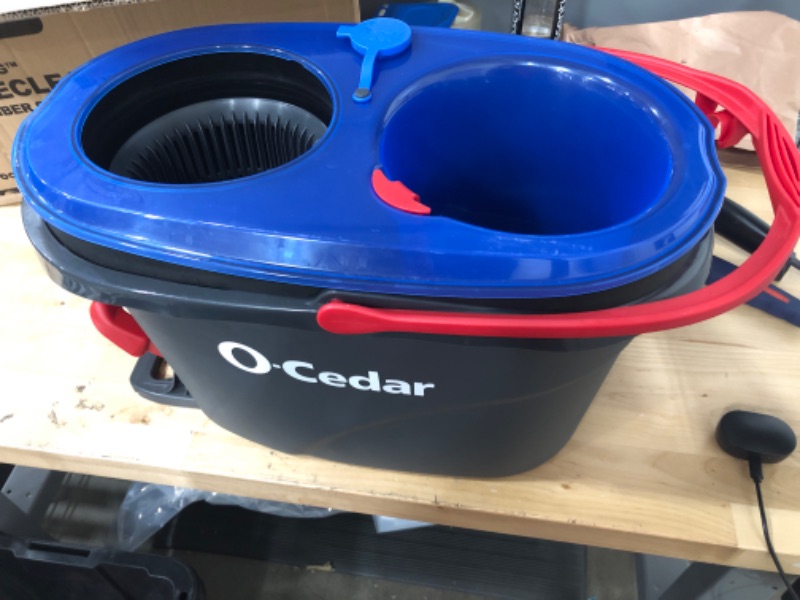 Photo 2 of O-Cedar EasyWring RinseClean Microfiber Spin Mop & Bucket Floor Cleaning System