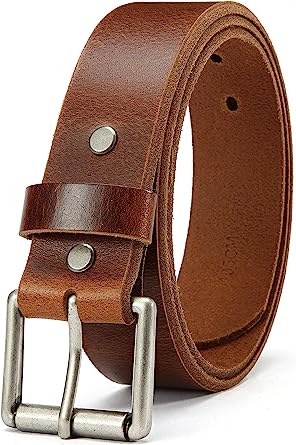 Photo 2 of CHAOREN Full Grain Leather Belt for Men - Mens Belt Leather 1 1/2" with Cow Leather - One Piece Cowhide Perfect with Jeans