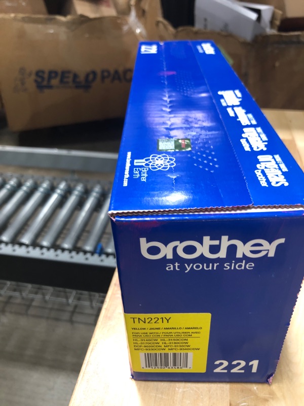 Photo 2 of Brother Printer TN221Y Standard Yield Yellow Toner Cartridge