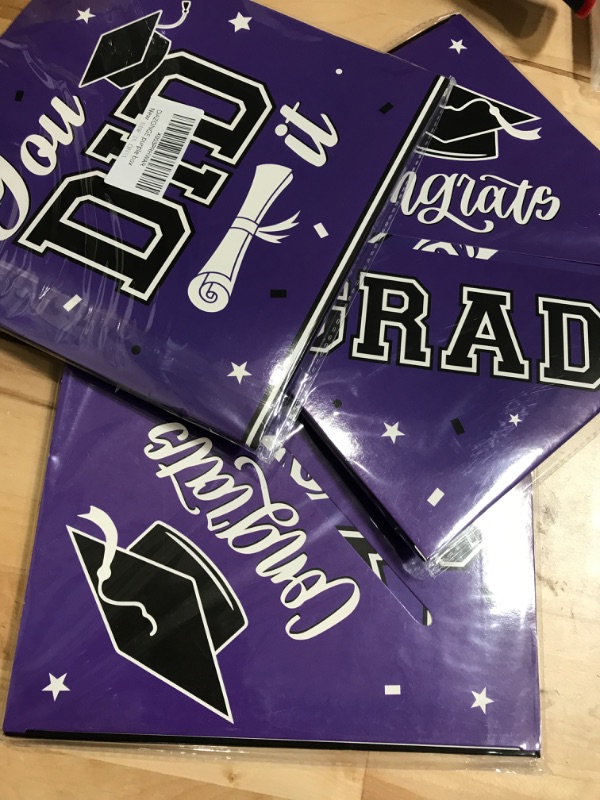 Photo 2 of 3 pk- DAZONGE Graduation Party Decorations 2023 Purple - Graduation Card Box Holder - Graduation Box Graduation Gift for 2023 Graduation Decorations
