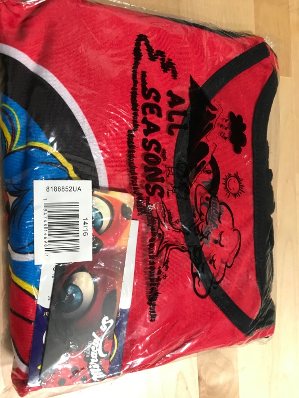 Photo 2 of Miraculous Rena Rouge Ladybug Girls Pullover Pajama Shirt and Shorts Little Kid to Big Kid size 14/16
