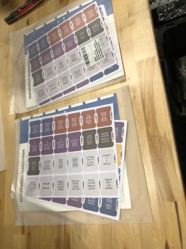 Photo 2 of ( 2 pack)Index Tabs for DSM-5,DSM-5-TR, Diagnostic and Statistical Manual of Mmental Disorders, 72 Color-Coded Diagnosis Guide Tabs and 8 Additional Blank Tabs with Alignment Guide and Bookmarker