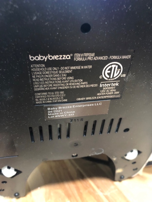 Photo 3 of Baby Brezza Formula Pro Mini Baby Formula Maker – Small Baby Formula Mixer Machine Fits Small Spaces and is Portable for Travel– Bottle Makers Makes The Perfect Bottle for Your Infant On The Go Advanced, WiFi