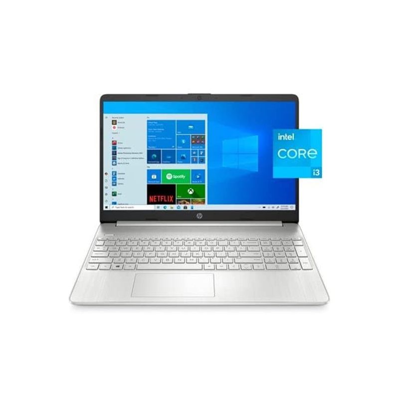 Photo 1 of HP 15.6" Laptop, 11th Gen Intel Core i3-1115G4, 8GB DDR4 RAM, 256GB SSD, HDMI, Webcam, Wi-Fi, Bluetooth, Windows 10 Home, Natural Silver, W/MD Accessories 15-15.99 inches