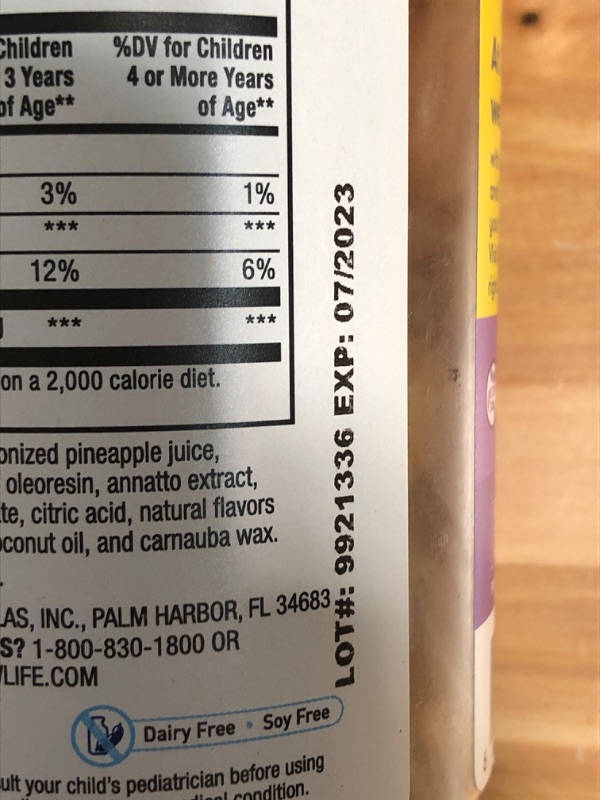 Photo 3 of exp 7/2023
Renew Life Kids Probiotic - Ultimate Flora Kids Probiotic Gummies Probiotic Supplement - Dairy & Soy Free - 2 Billion CFU - Fruit Flavor, 60 Chewable Gummies Original