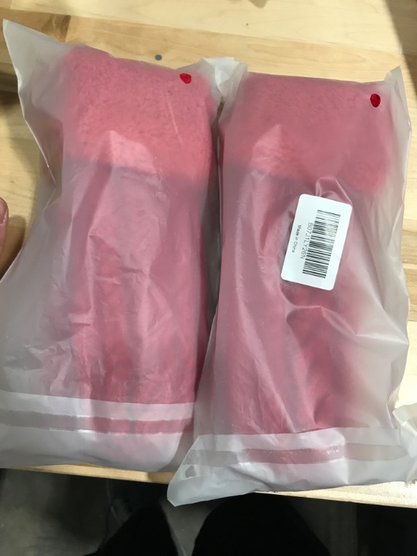 Photo 1 of *BUNDLE OF 2* Women's Winter Gloves Warm Lining - Cozy Wool Knit Thick Gloves Mittens Red