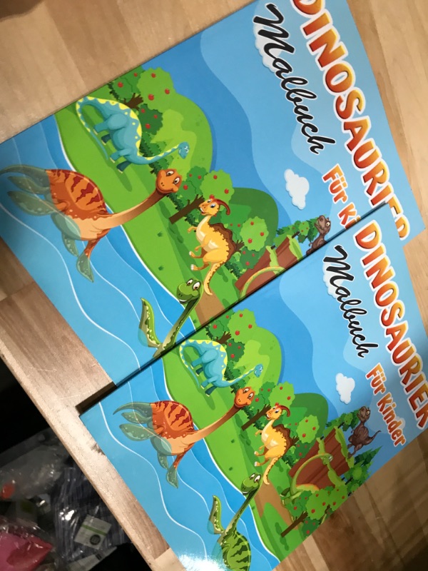 Photo 2 of **2 PACK** Dinosaurier-Malbuch für Kinder: Fantastisches Dinosaurier-Malbuch für Jungen, Mädchen, Kleinkinder, Vorschulkinder, Kinder 3-8, 6-8 (German Edition)